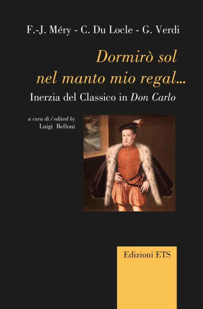 Copertina &middot; <em>Dormir&ograve; sol nel manto mio regal...</em>