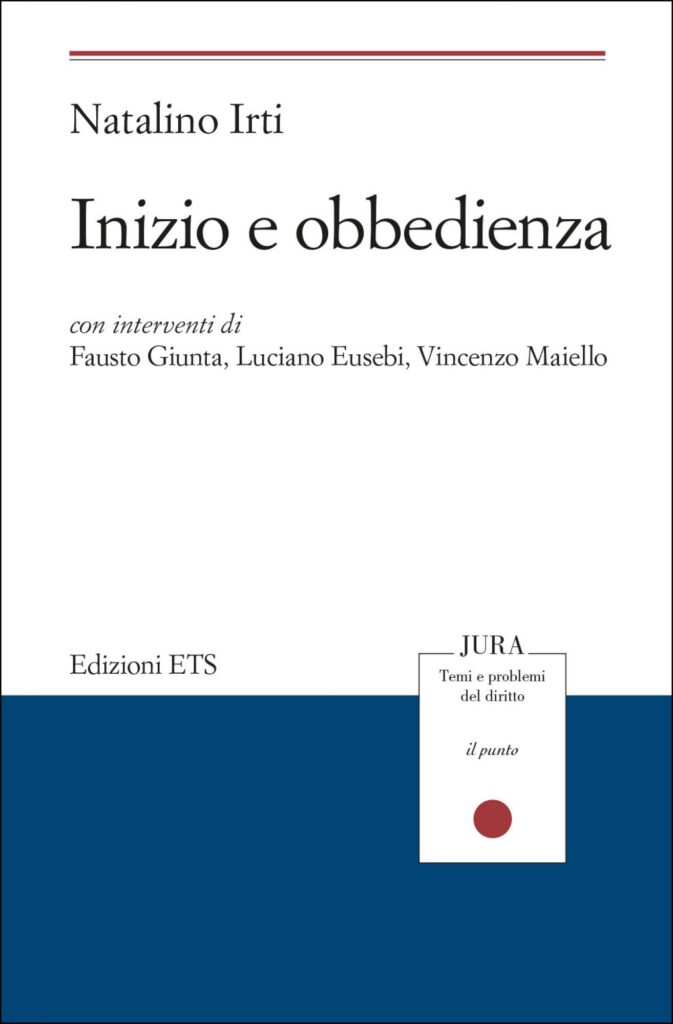 Copertina &middot; Inizio e obbedienza