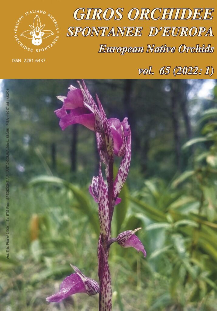 Copertina &middot; Orchidee spontanee d'Europa 1/2022