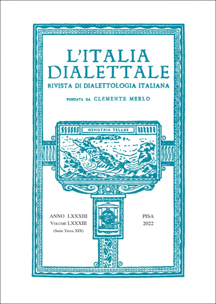 Copertina &middot; L'Italia dialettale