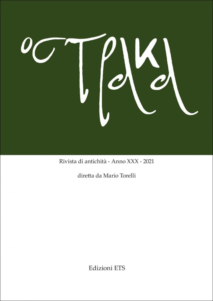 Copertina &middot; Ostraka. Rivista di antichit&agrave;