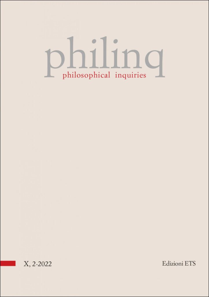 Copertina &middot; philosophical inquiries