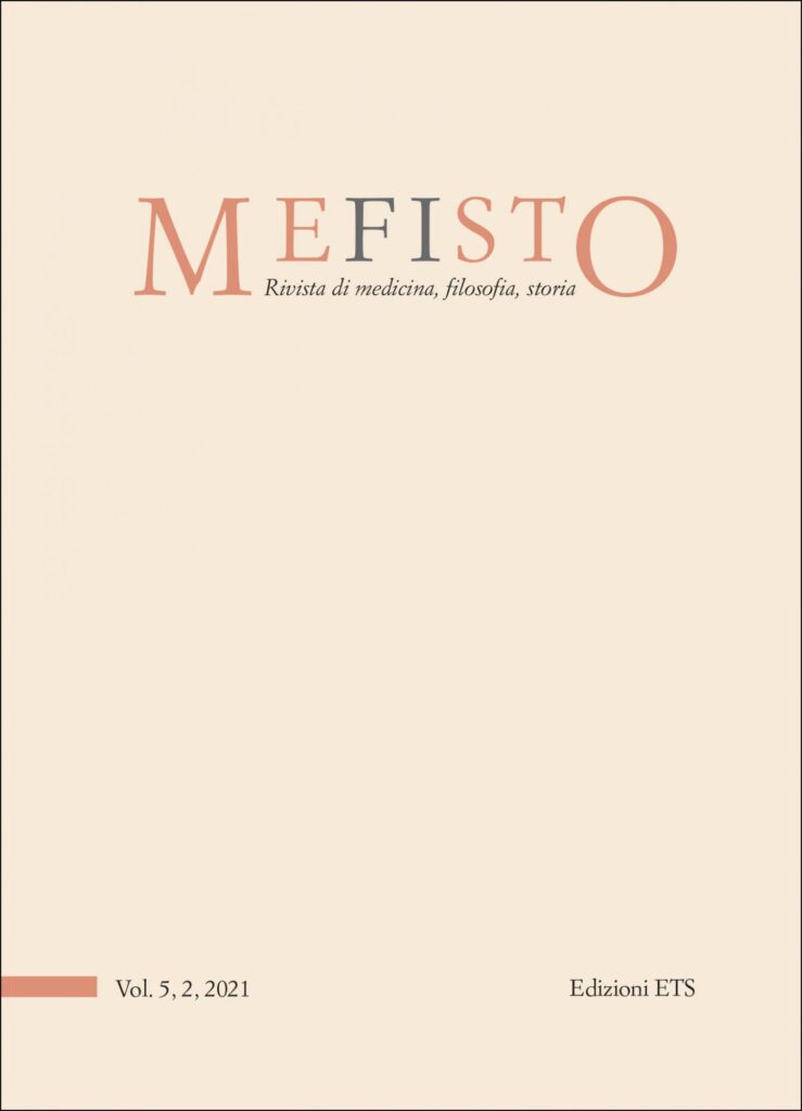 Copertina &middot; Mefisto, Rivista di medicina, filosofia, storia