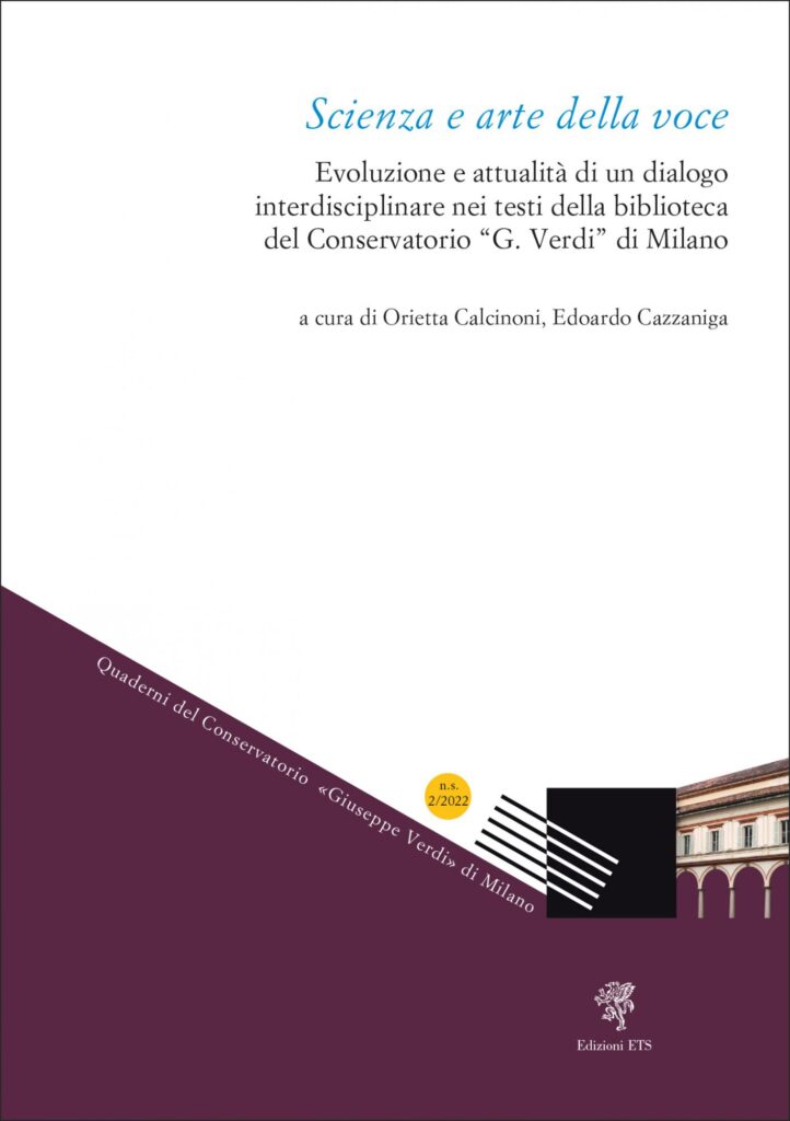 Copertina &middot; Scienza e arte della voce