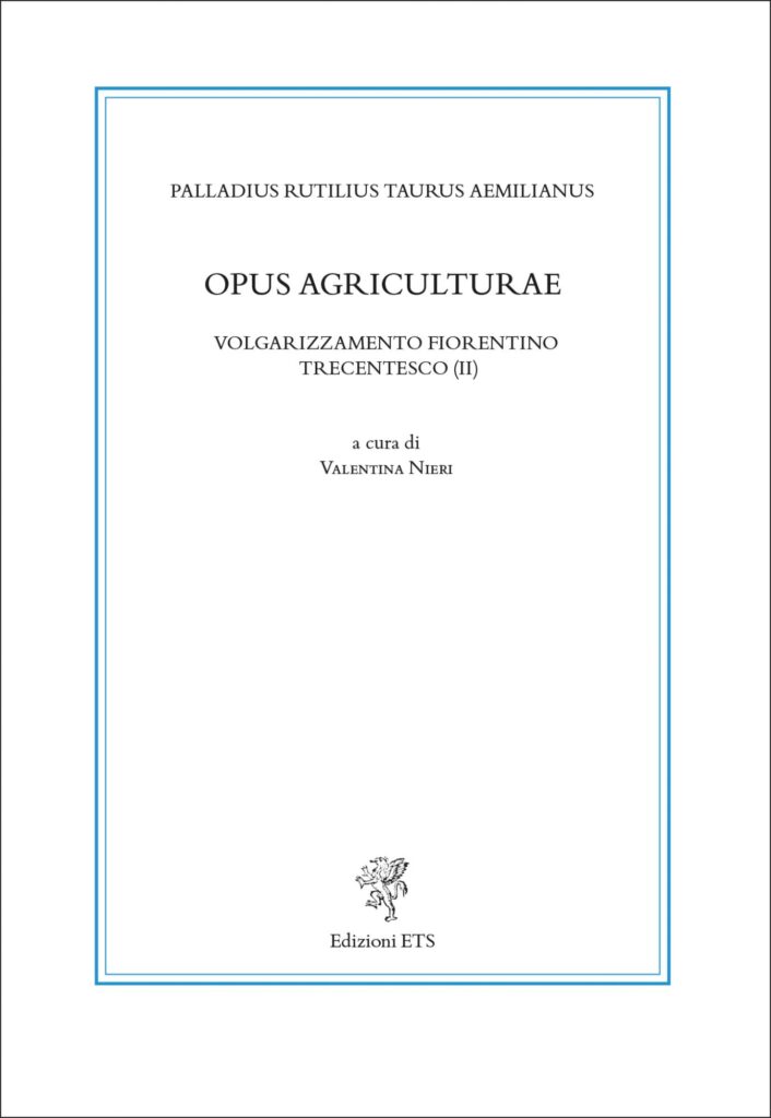Copertina &middot; Opus agriculturae