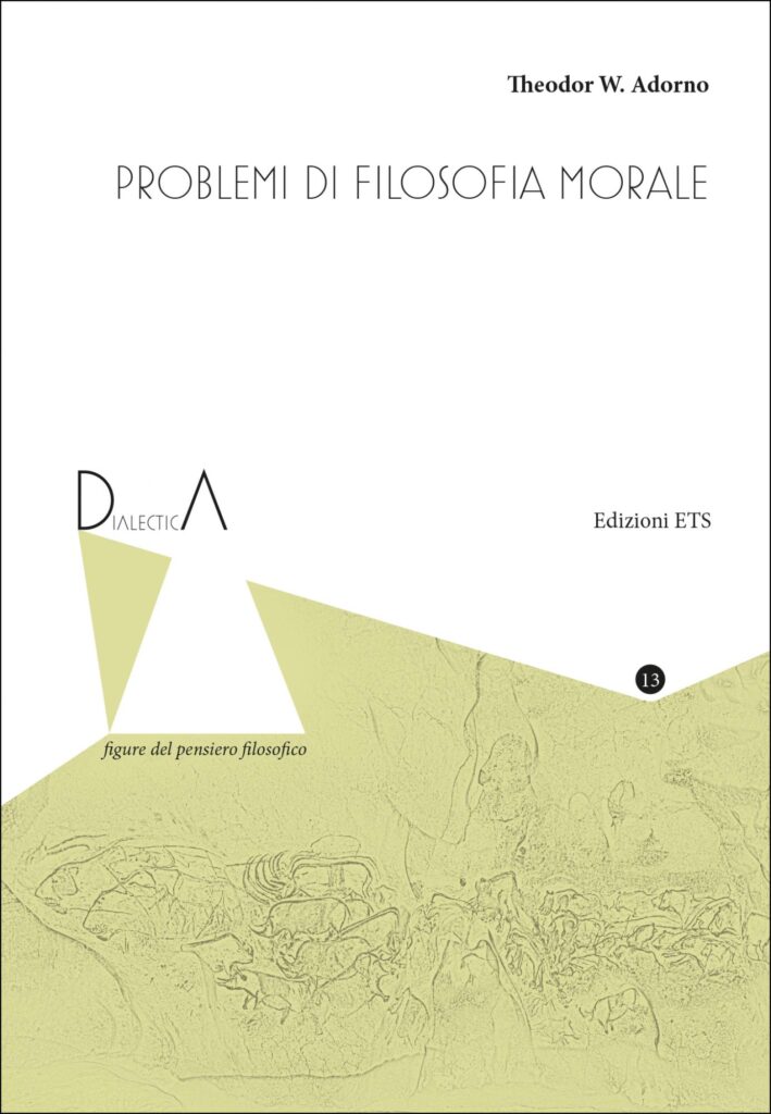 Copertina &middot; Problemi di filosofia morale