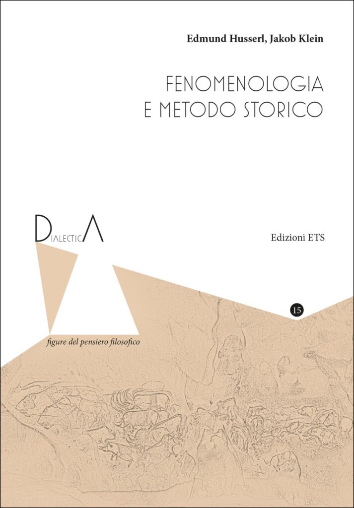 Copertina &middot; Fenomenologia e metodo storico