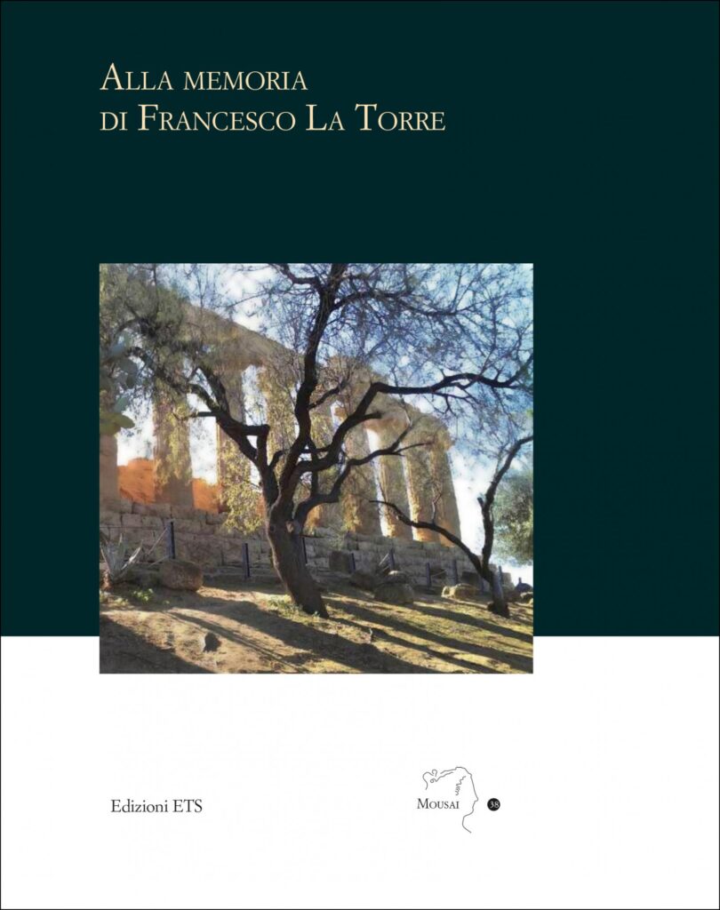 Copertina &middot; Alla memoria di Francesco La Torre