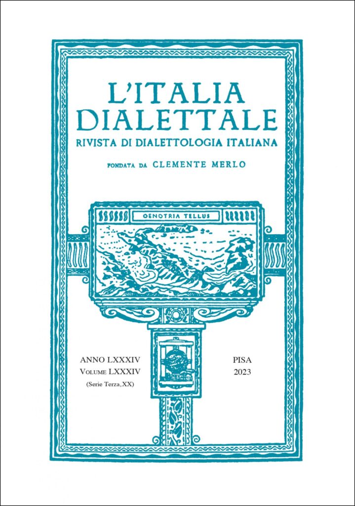 Copertina &middot; L'Italia dialettale