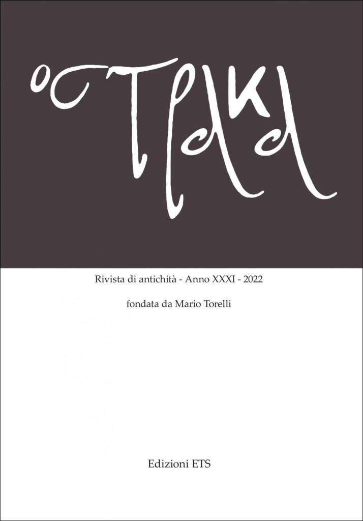 Copertina &middot; Ostraka. Rivista di antichit&agrave;