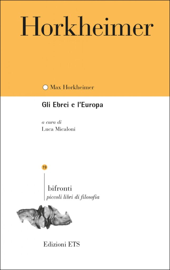 Copertina &middot; Gli Ebrei e l'Europa