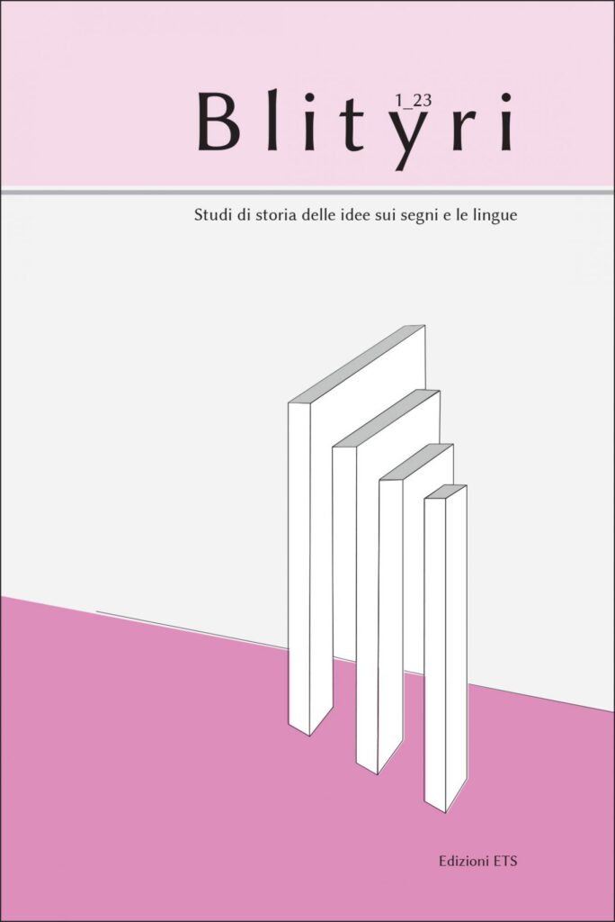 Copertina &middot; Blityri 1/2023
