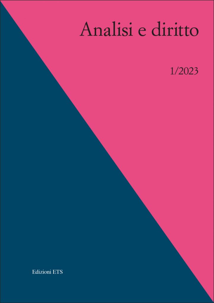 Copertina &middot; Analisi e diritto, 1/2023