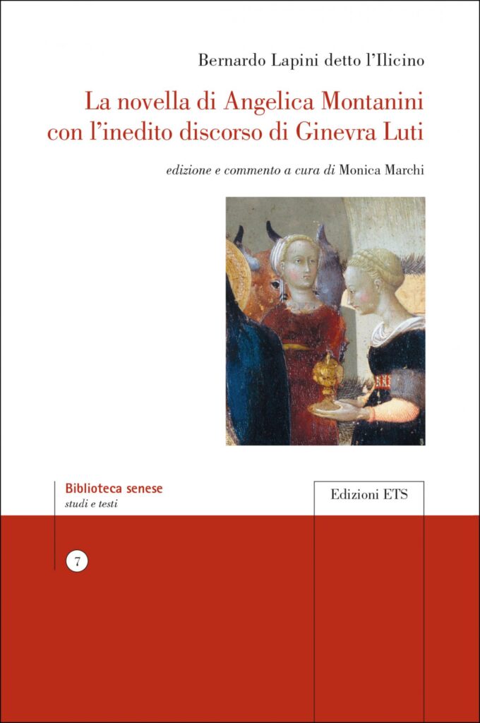 Copertina &middot; La novella di Angelica Montanini&nbsp;con l&rsquo;inedito discorso di Ginevra Luti