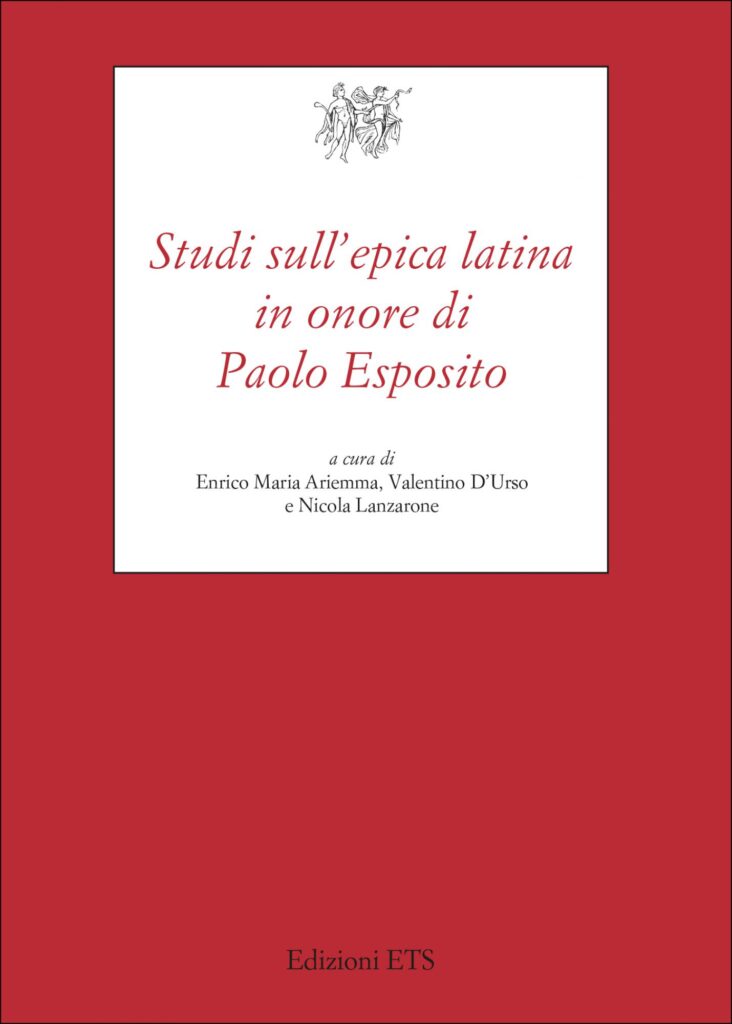 Copertina &middot; Studi sull'epica latina in onore di Paolo Esposito