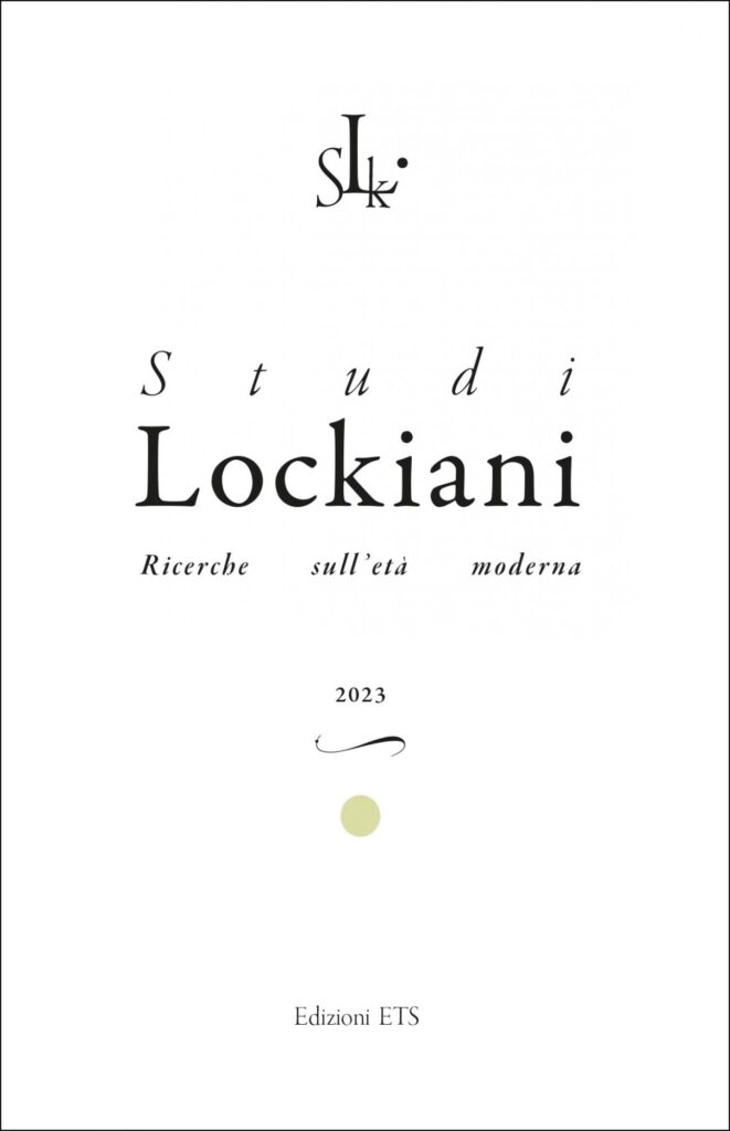 Copertina &middot; Studi Lockiani, 4, 2023