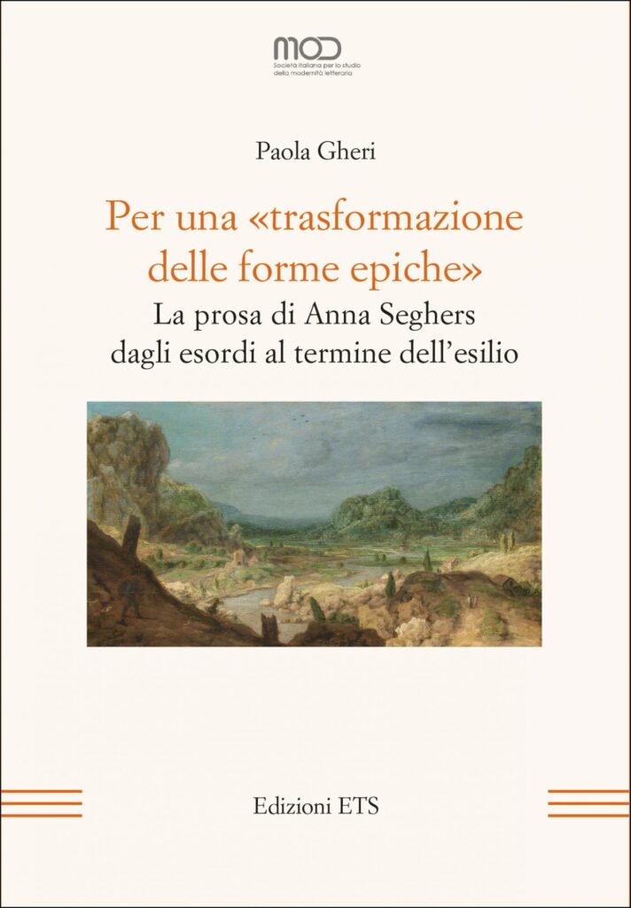 Copertina &middot; Per una &laquo;trasformazione delle forme epiche&raquo;