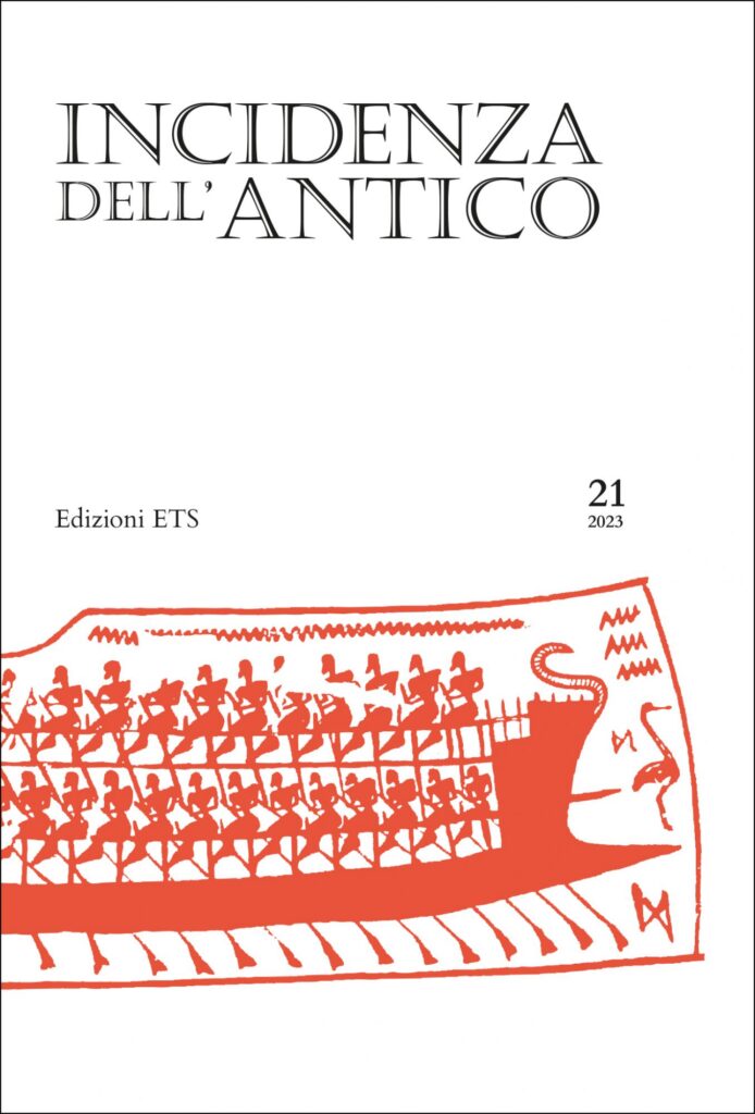Copertina &middot; Incidenza dell&rsquo;antico 21/2023