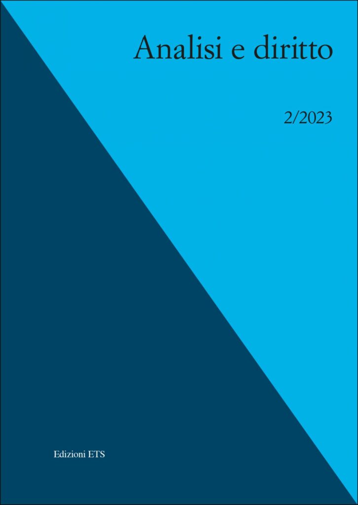 Copertina &middot; Analisi e diritto, 2/2023