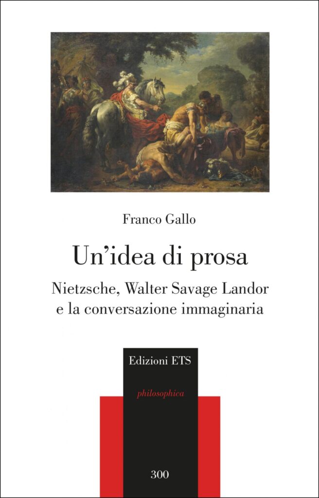 Copertina &middot; Un'idea di prosa