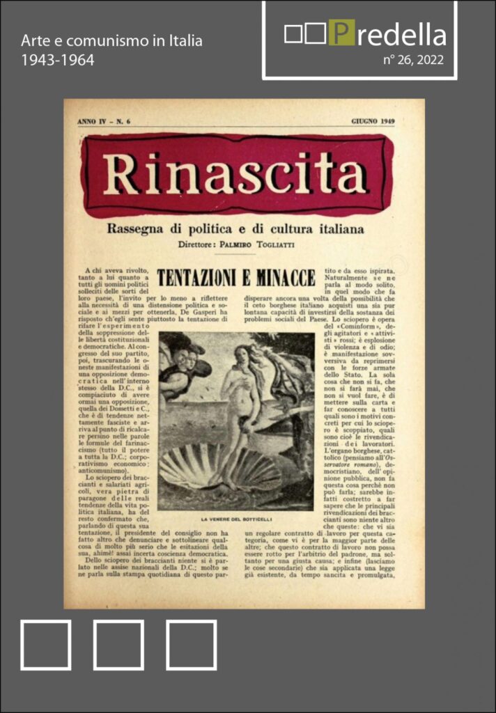 Copertina &middot; Predella monografia n. 26/2022