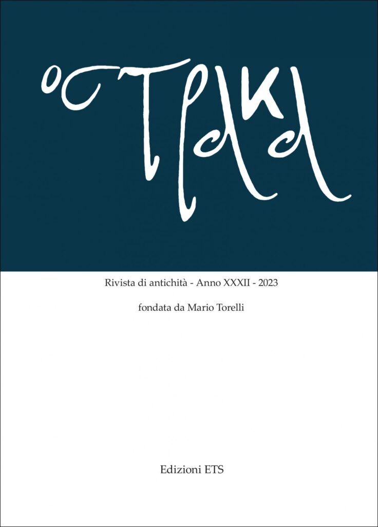 Copertina &middot; Ostraka. Rivista di antichit&agrave;