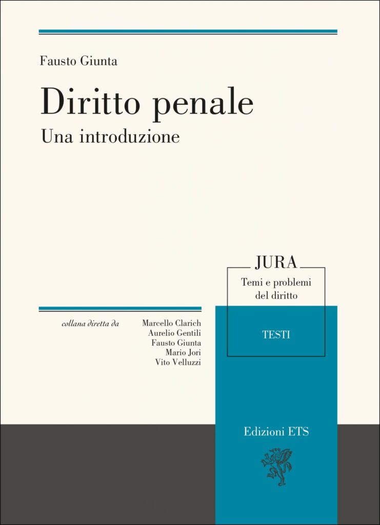 Copertina &middot; Diritto penale