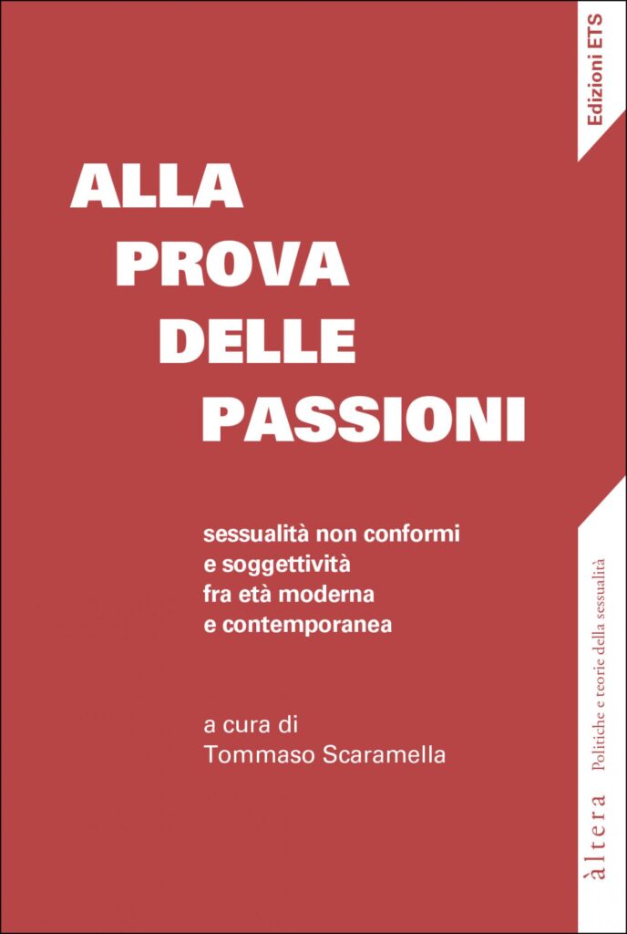 Copertina &middot; Alla prova delle passioni&nbsp;