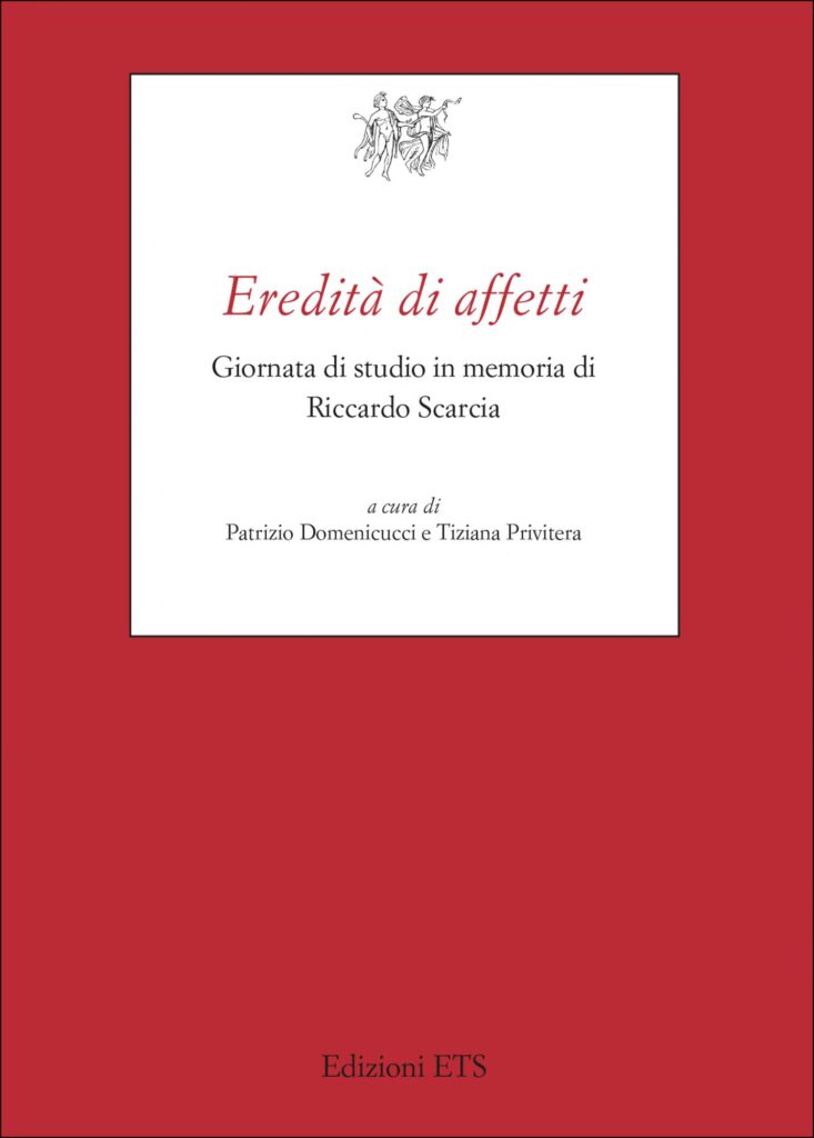 Copertina &middot; Eredità di affetti