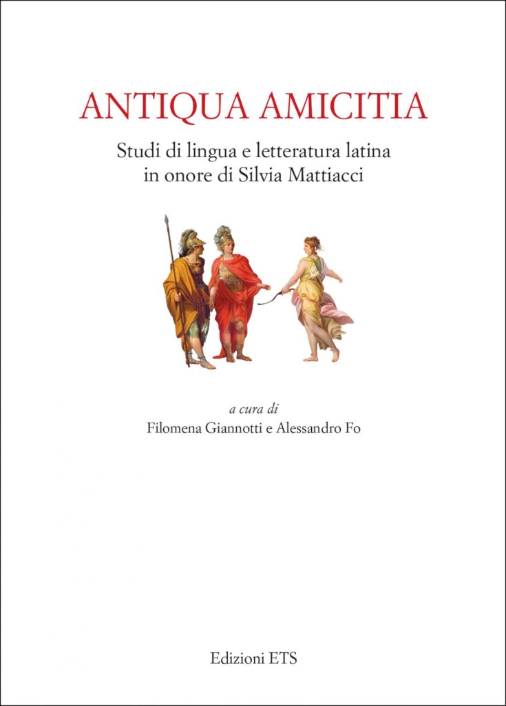 Copertina &middot; Antiqua amicitia