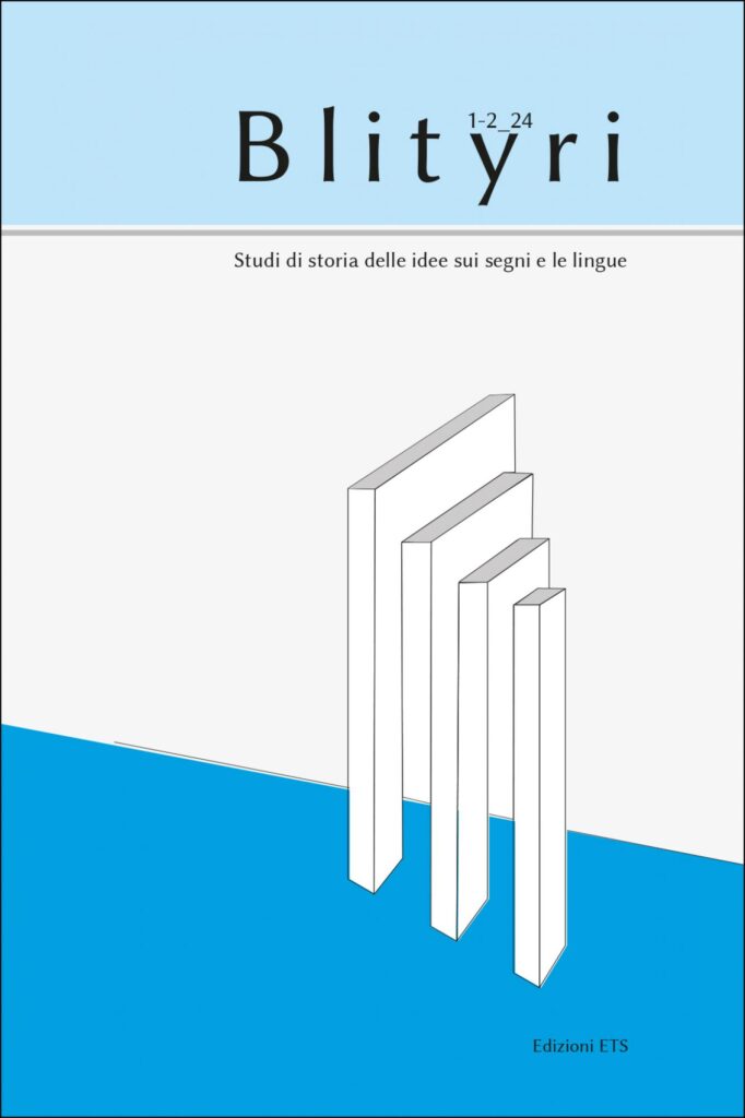 Copertina &middot; Blityri 1-2/2024