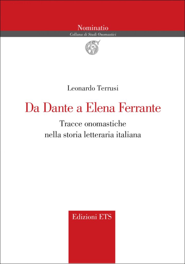 Copertina &middot; Da Dante a Elena Ferrante