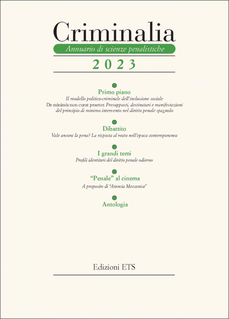 Copertina &middot; Criminalia 2023