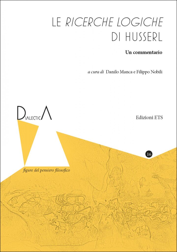 Copertina &middot; Le <em>Ricerche Logiche</em> di Husserl