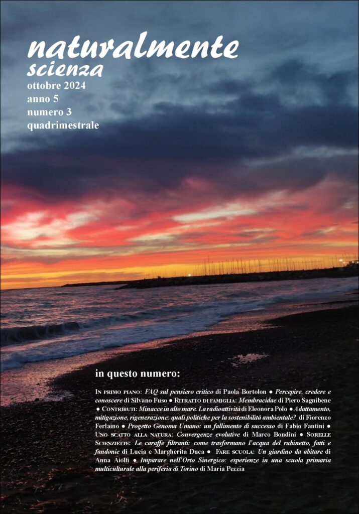 Copertina &middot; Naturalmente scienza