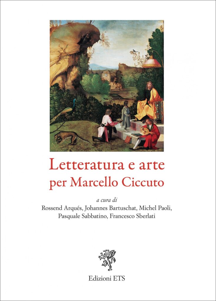 Copertina &middot; Letteratura e arte per Marcello Ciccuto