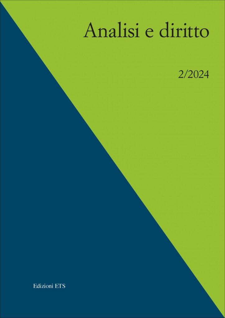 Copertina &middot; Analisi e diritto, 2/2024