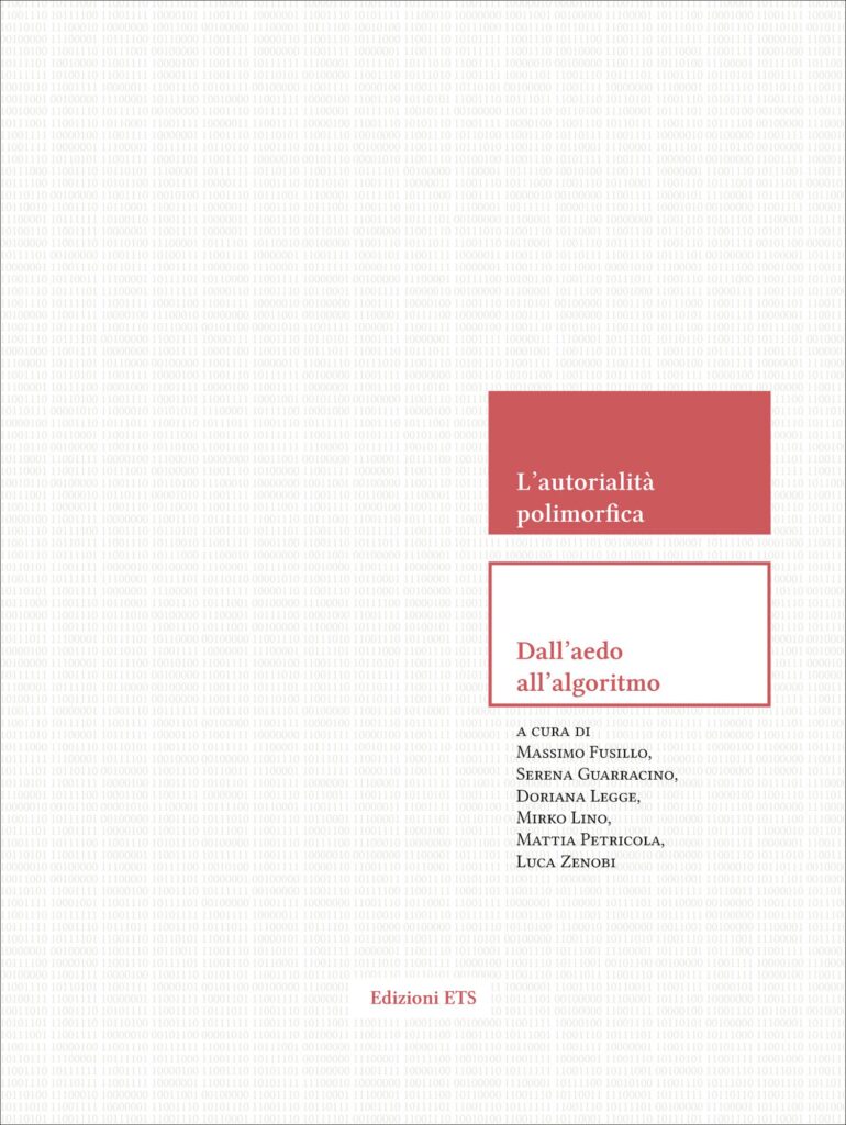 Copertina &middot; L'autorialit&agrave; polimorfica