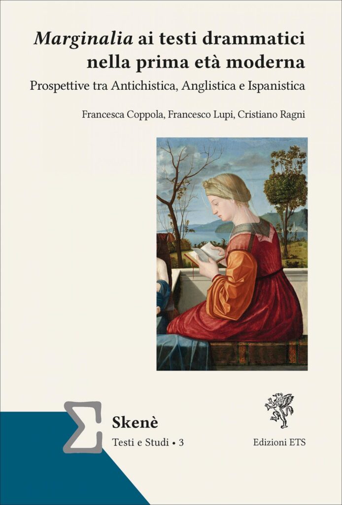 Copertina &middot; <em>Marginalia</em> ai testi drammatici nella prima et&agrave; moderna