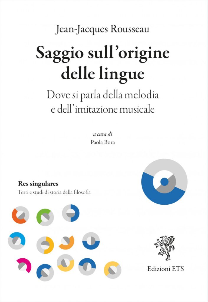 Copertina &middot; Saggio sull&rsquo;origine delle lingue