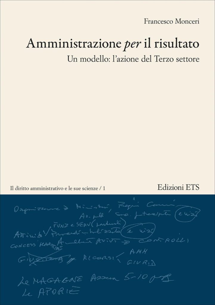 Copertina &middot; Amministrare <em>per</em> il risultato
