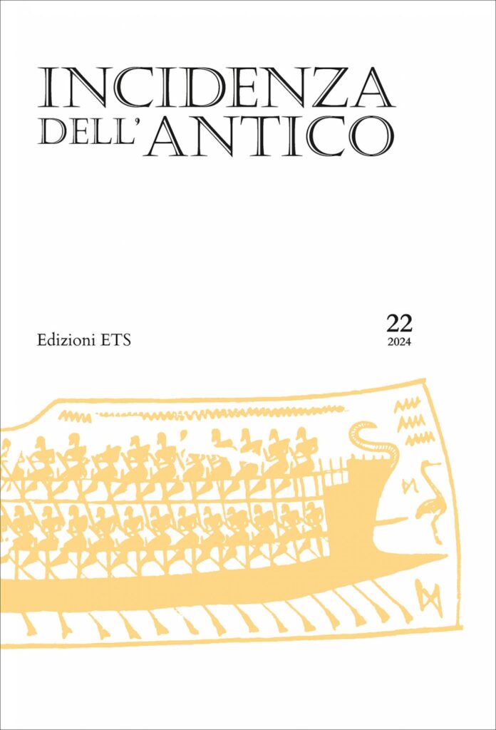 Copertina &middot; Incidenza dell&rsquo;antico 22/2024