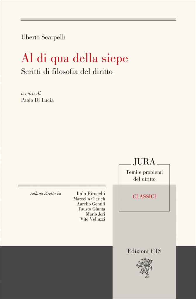Copertina &middot; Al di qua della siepe