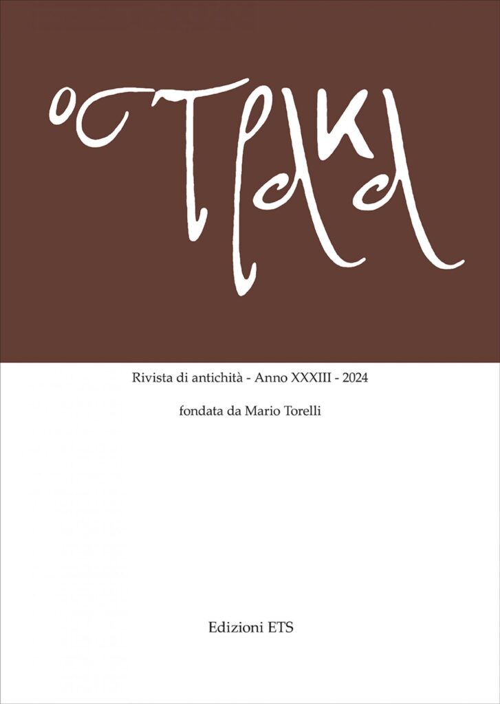 Copertina &middot; Ostraka. Rivista di antichit&agrave;