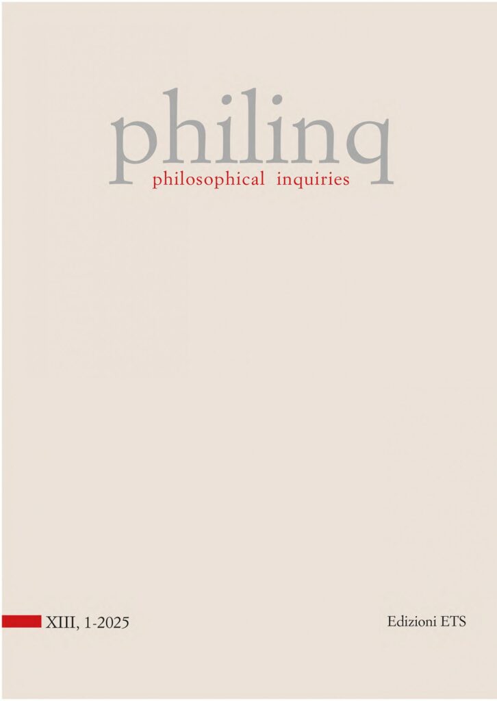 Copertina &middot; philosophical inquiries