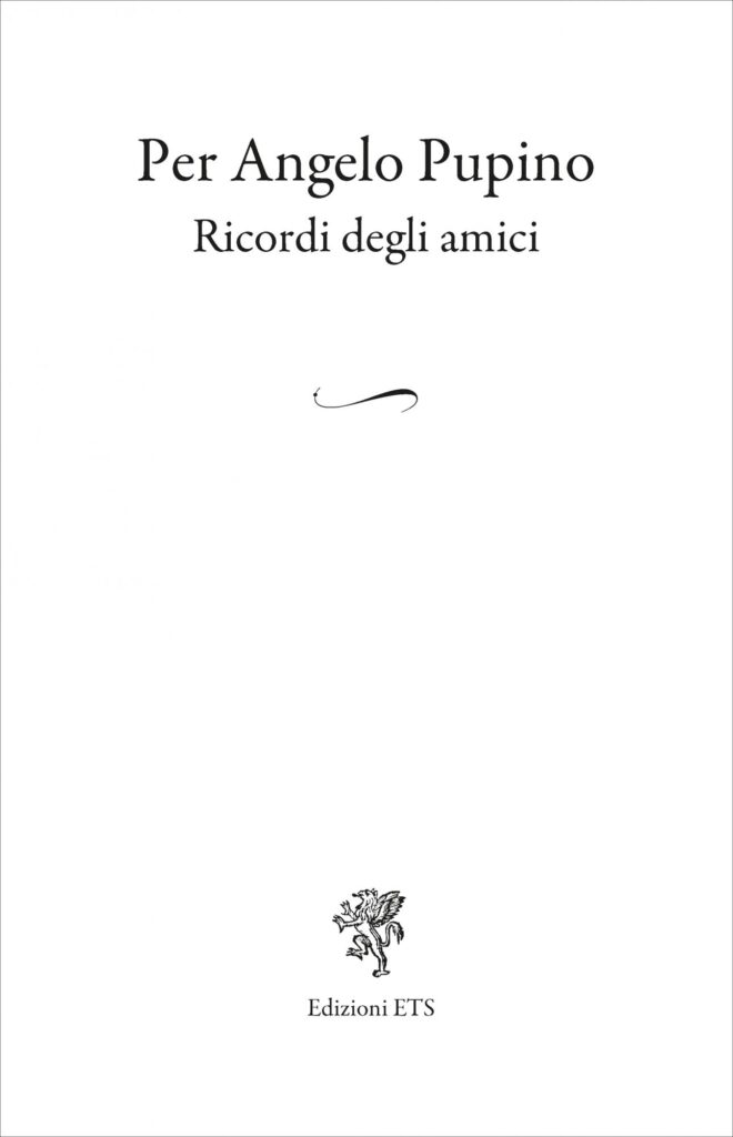 Copertina &middot; Per Angelo Pupino