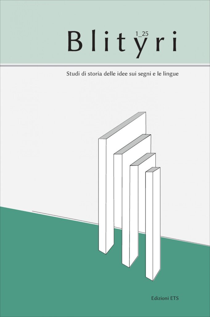 Copertina &middot; Blityri 1/2025
