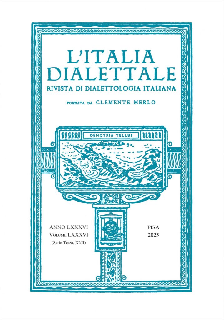 Copertina &middot; L&rsquo;ITALIA DIALETTALE