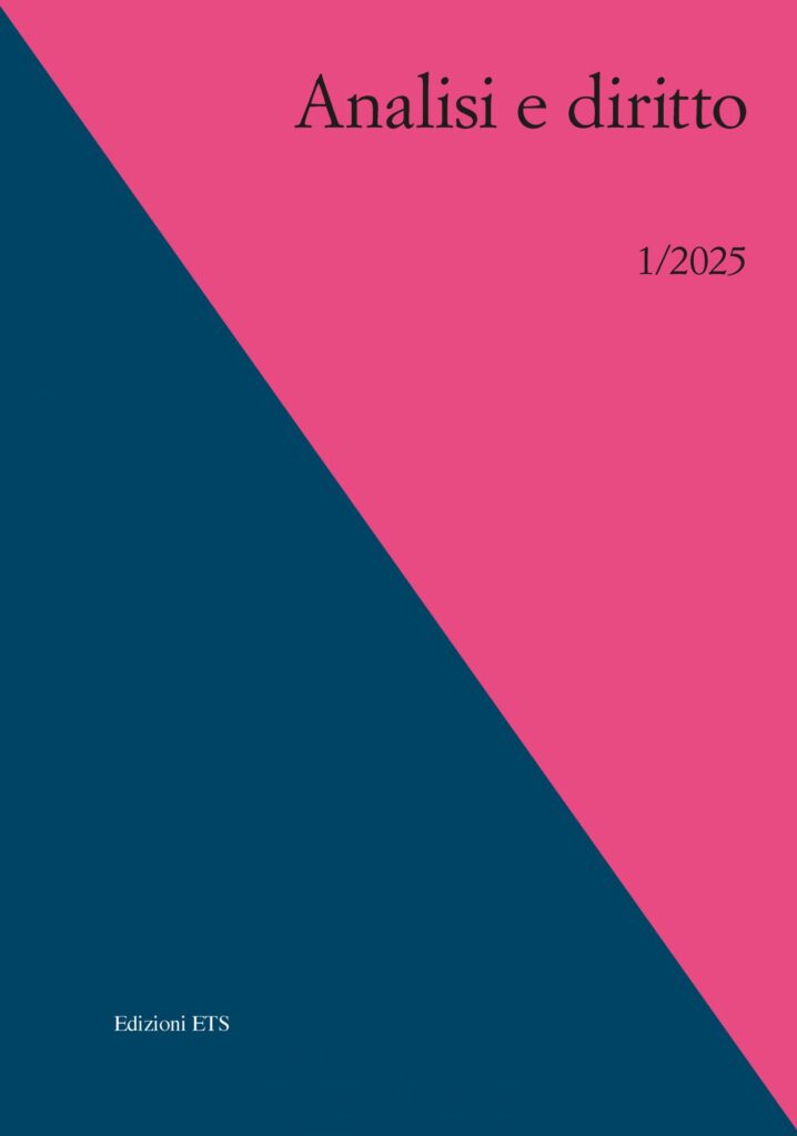 Copertina &middot; Analisi e diritto, 1/2025