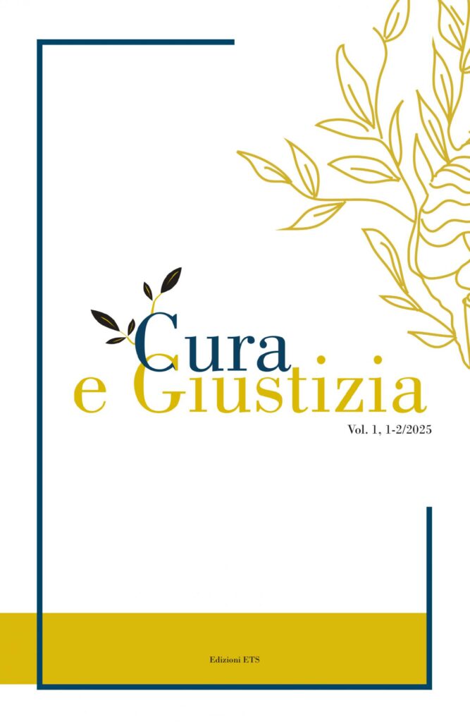 Copertina &middot; CURA E GIUSTIZIA&nbsp;